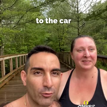 RACING THE RAIN ON A RAIL TRAIL BRIDGE!