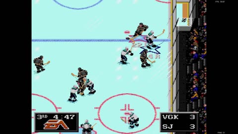 NHL '94 Franchise Mode 1991 Playoffs R1 G4 - NewJerseyKiller(VEG) at Len the Lengend (SJ)