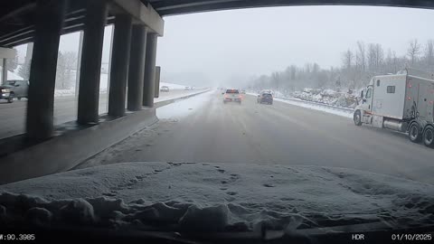 Truck Looses Control And Gets Hit By Semi-Truck