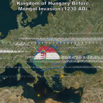 a1 Kingdom of Hungary before Mongol Invasion (1230 AD) vs Kingdom of Hungary after Mongol Invasion