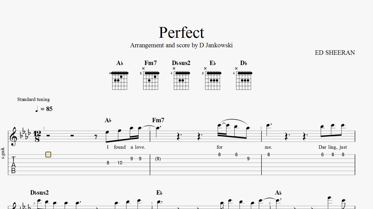 Perfect (How to play on guitar)