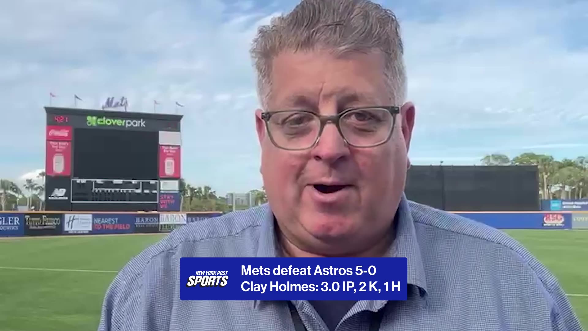 Ronny Mauricio at 80% as Mets believe he'll appear in Spring Training games before camp is over & Clay Holmes shines again
