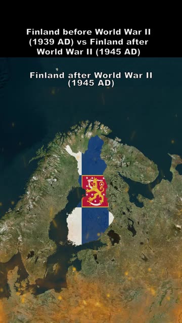 Finland before World War II (1939 AD) vs Finland after World War II (1945 AD)-2