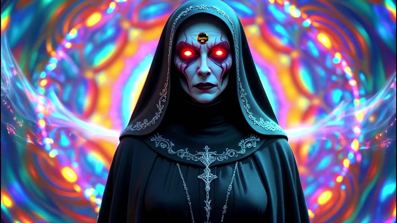 Psychedelic Gothic Trance - The Nun Visuals | #ghost #psytrance #psychedelictrance #psytrance