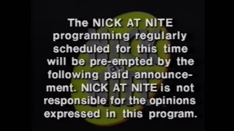 Nickelodeon (Nick At Night) Commercials/Great Moments In Nick At Night History (Dec 24 1995)