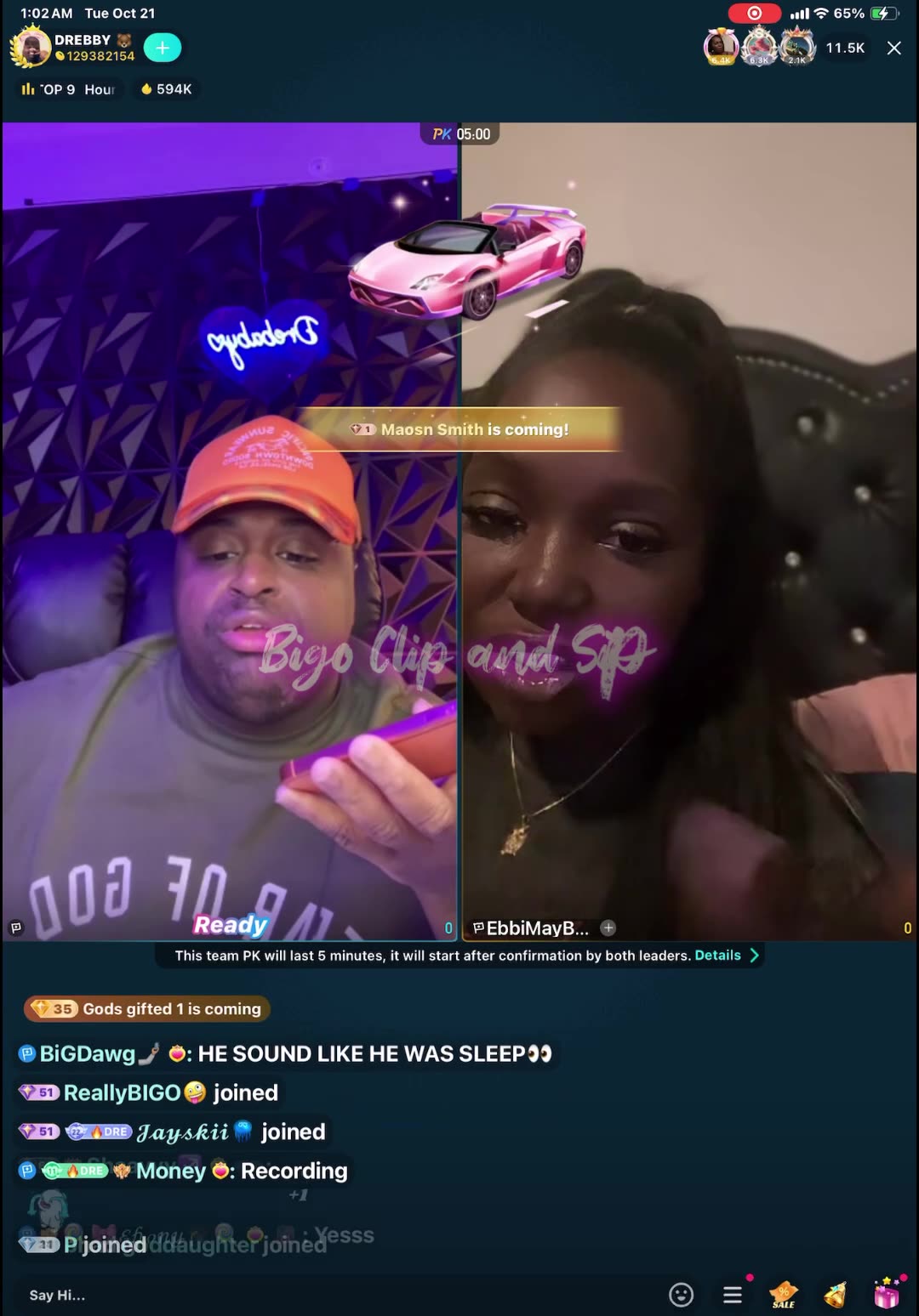 DreBaby lined with EbbiMay researching Ace for allegations of SA 10/21/25 #bigoclipandsip