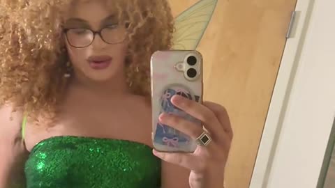 Pass the halloween with pretty tgirl