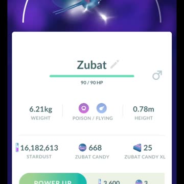Pokémon GO-Purifying Shadow Zubat