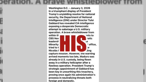 Fact Check: Fake CBS News Image Shows Hakeem Jeffries Attempt To Tip Off Maduro -- NOT Real