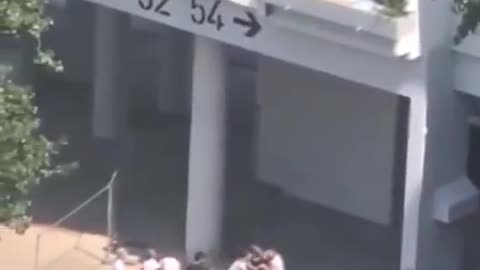 Two boys—ages 10 and 3–jumped 30 feet from a burning building in Grenoble...
