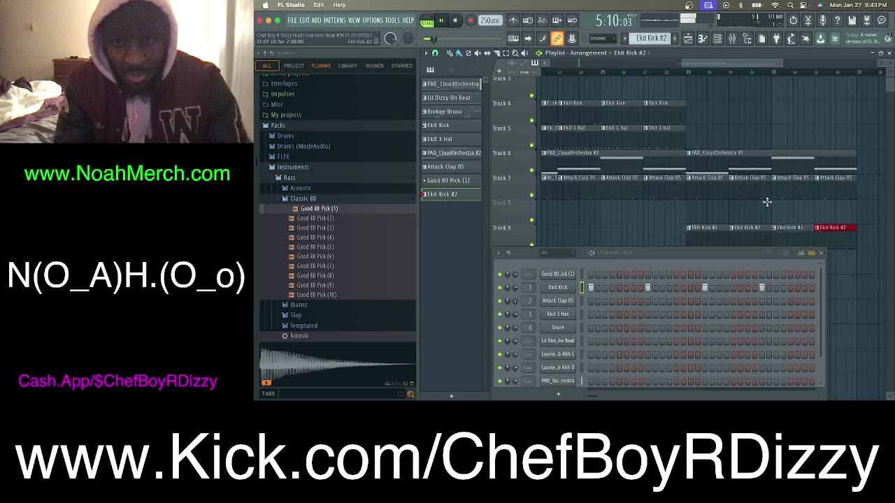 Chef Boy R Dizzy VLOG: @KickStreaming (O_o) #January #27 #2025 (O_o) www.Kick.com/ChefBoyRDizzy