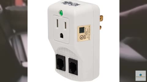 Tripp Lite 1 Outlet Portable Surge Protector Power Strip, Direct Plug in, Tel/Mo