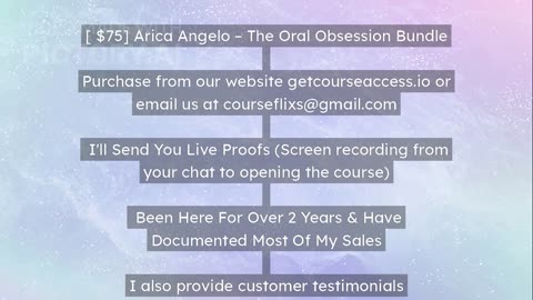 Download Arica Angelo – The Oral Obsession Bundle