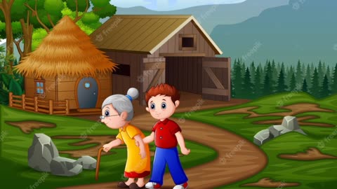 The Grandma's Village Story FOR KIDS __ english LEARNING STORY __ STORY FOR KIDS