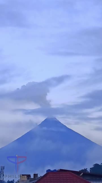 Time-lapse of Mayon Volcano activity