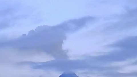 Time-lapse of Mayon Volcano activity