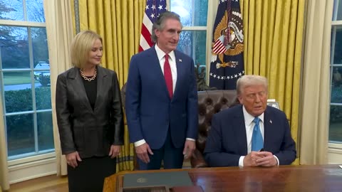 President Trump Signs Executive Orders in the Oval Office, Jan. 31, 2025