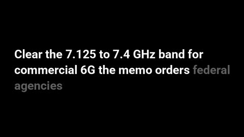 Trump unveils 6G nightmare