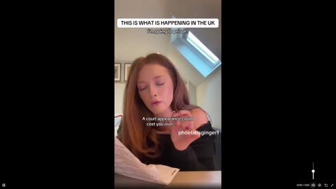 Pathetic UK Dictatorship - she doesn't have a TV License. OMG, off the hook