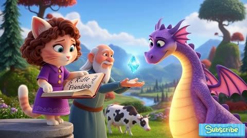 Dragon Cat Cartoon || Cow Story For kids || Cartoon For Kids