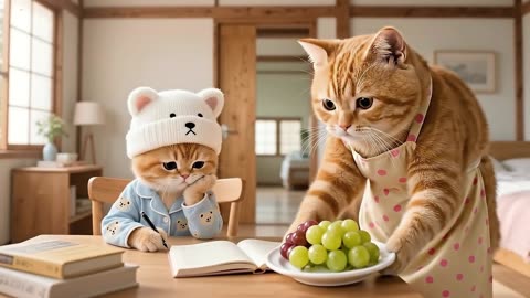 Ginger Kitten Tries Mama Cat’s Makeup 💄, Sparks Hilarious Chaos 😹💕 _ Funny Cat Videos