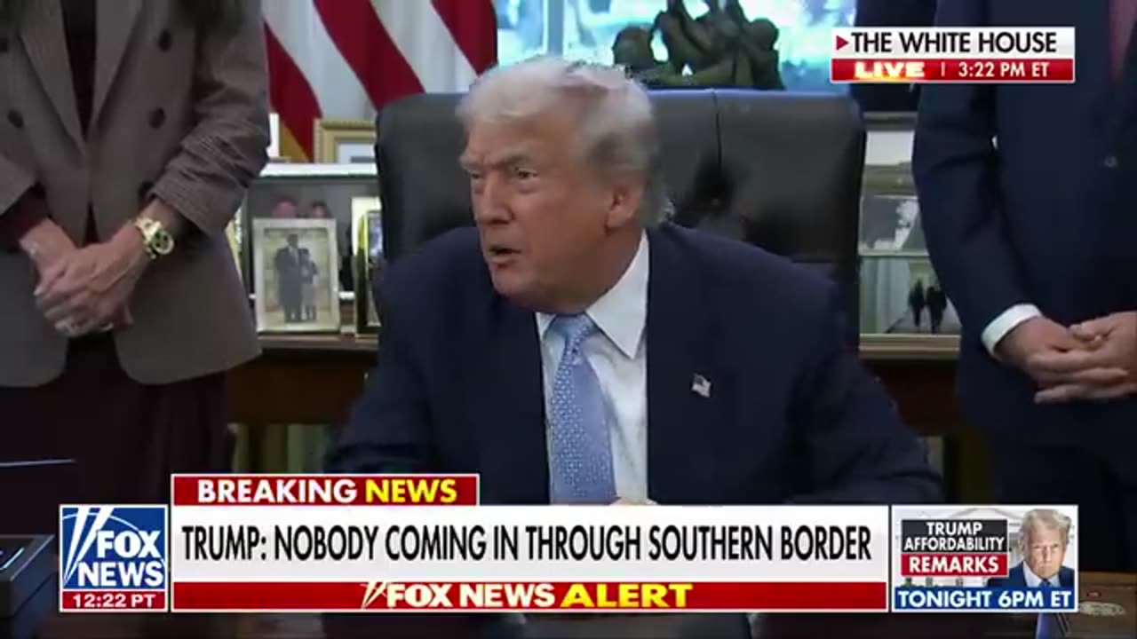 President Trump- I am not happy!