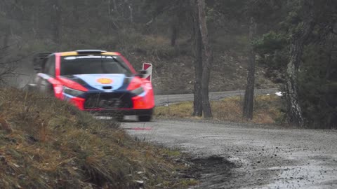 2025 WRC, Hyundai i20 N Rally,450Nm,Pure sound 4k,On rain,Highlights Part3,Hankook Tires,Monte Carlo
