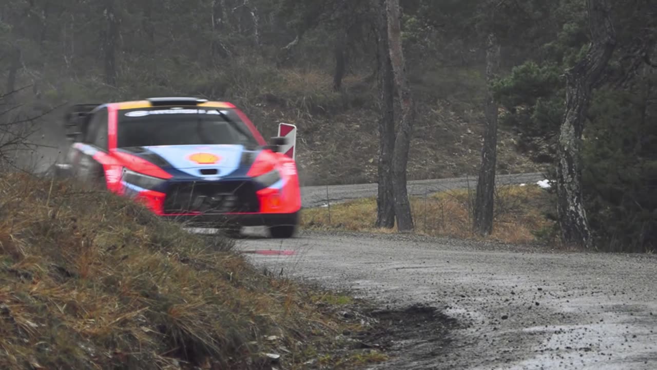 2025 WRC, Hyundai i20 N Rally,450Nm,Pure sound 4k,On rain,Highlights Part3,Hankook Tires,Monte Carlo