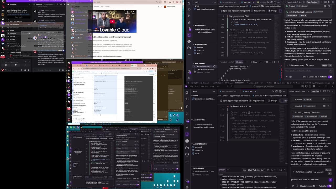 Building and Coding live