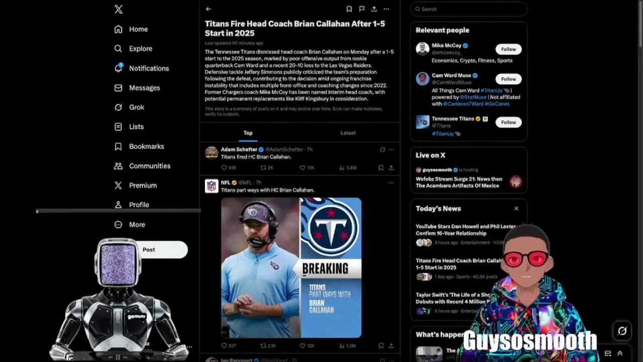 Titans Fire Head Coach Brian Callahan!