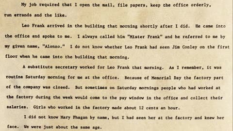 Official Affidavit of Alonzo Mann, Dated March 4, 1982 in the State of Tennessee