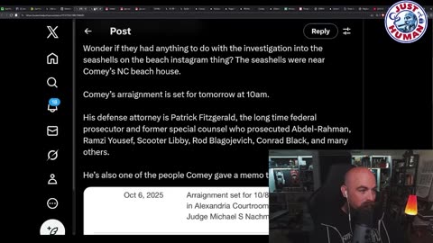 Just Human #343: Comey Arraigned, Pleads Not Guilty