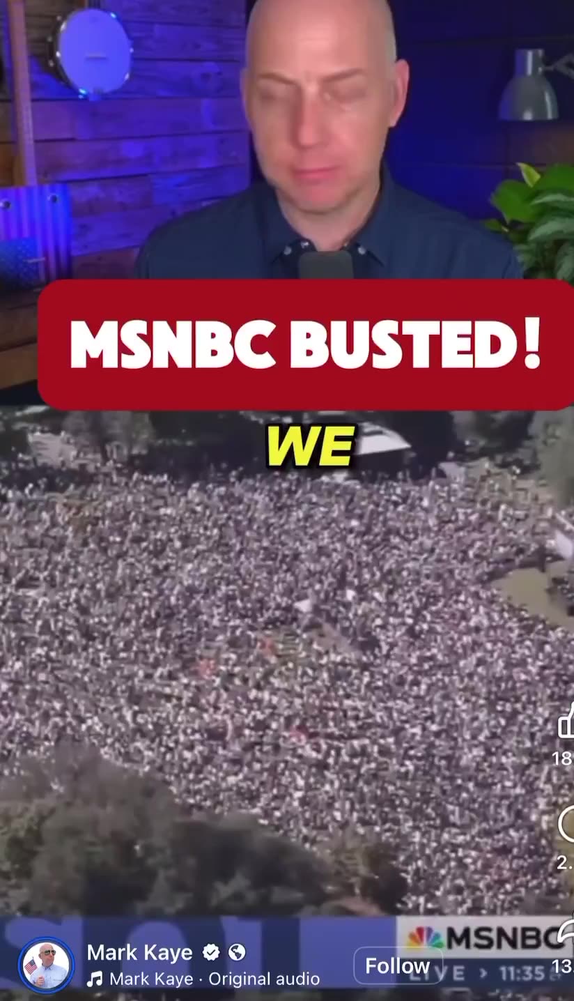 According to this guy it wasn’t X users lying about the no kings rally, it was MSNBC.