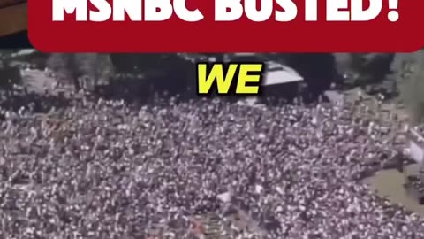 According to this guy it wasn’t X users lying about the no kings rally, it was MSNBC.