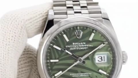 Rolex Datejust 36 Olive Palm Dial