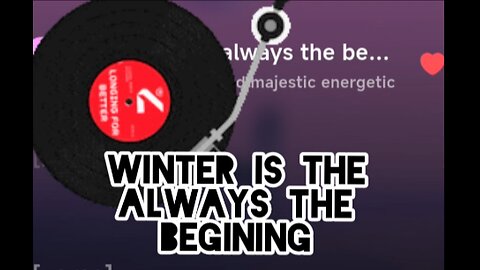 AI Song) Winter is the always the begining/ Honggrider.