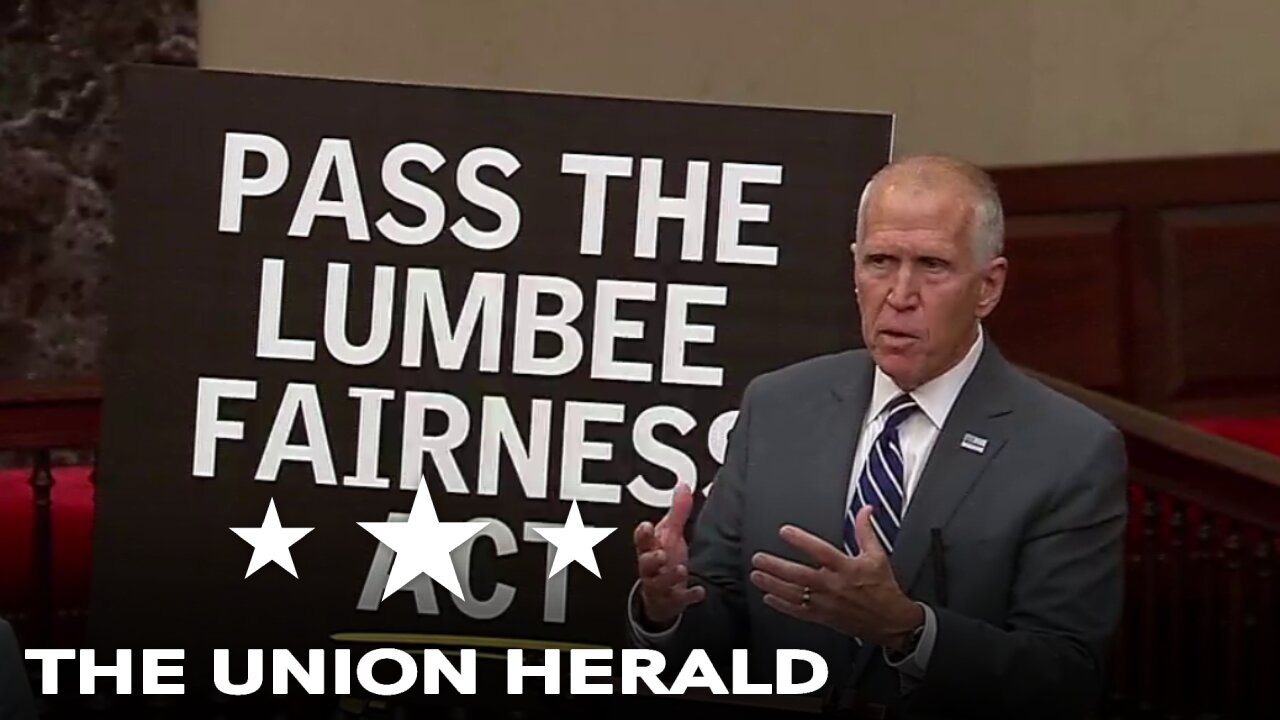 Senator Tillis Delivers Remarks on the Lumbee Tribe Recognition Bill