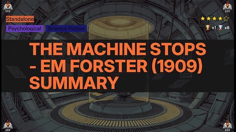 The Machine Stops - EM Forster (1909) Summary