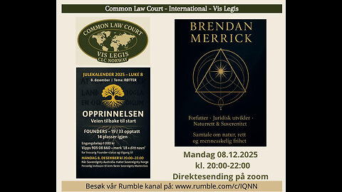8.12: NEW WORLD ALLIANCE with Brendan Merrick fra Australia