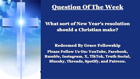 The RBGF LIVE "Question Of The Week"
