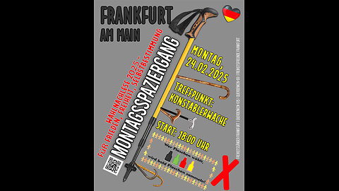 WAHLNACHLESE: "Wer Flaschen wählt, wird bald Flaschen sammeln" MONTAGSSPAZIERGANG FRANKFURT 24.02.25