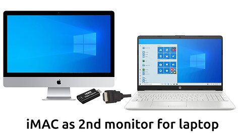 How to use an iMAC as a 2nd monitor for Windows/Any Laptop.