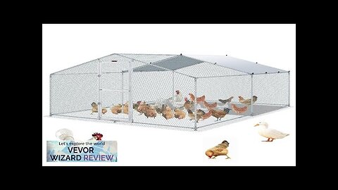 VEVOR Metal Chicken Coop 13.1 x 9.8 x 6.6 ft Large Chicken Review