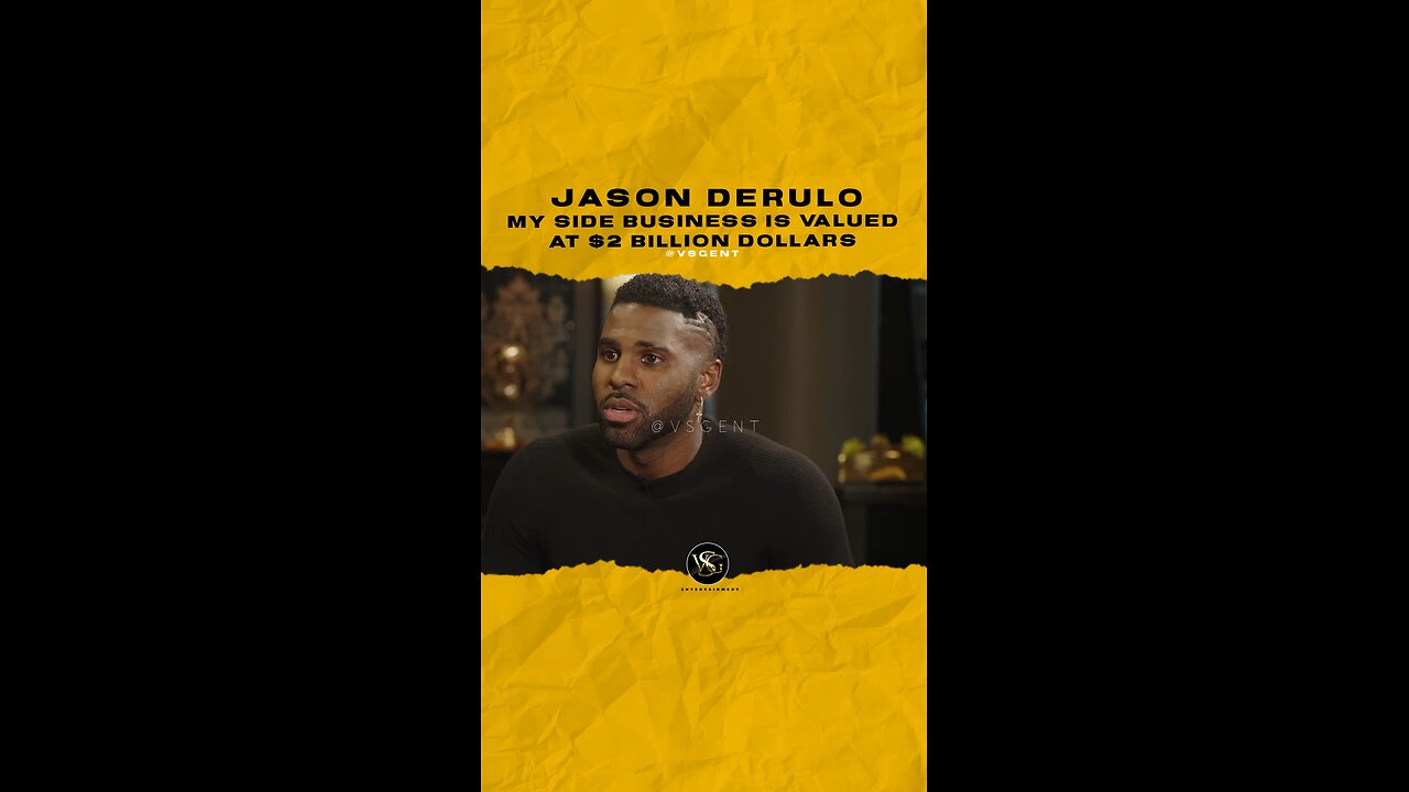 @jasonderulo My side business is valued at $2 Billion dollars