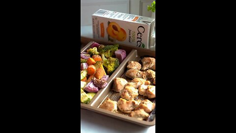 🍑✨ Easy Grilled Lemon Herb Chicken & Veggies | Quick Healthy Dinner Recipe