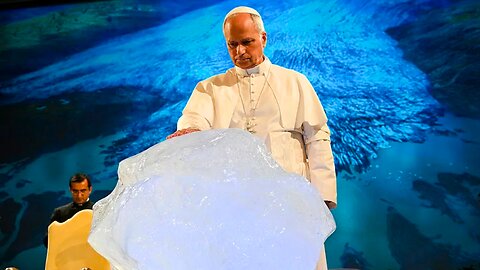 Pope and New Age Pagans Bless a Chunk of Ice