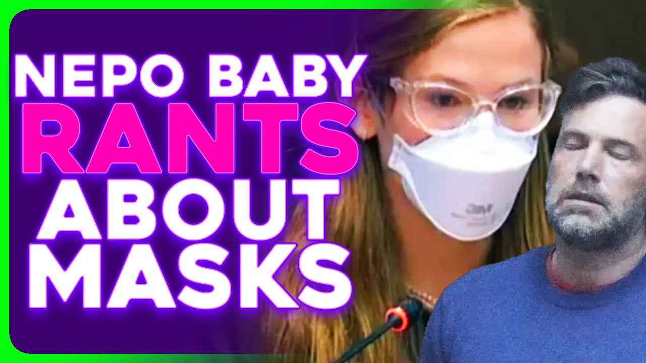 Nepo Baby Violet Affleck LECTURES The UN About Masks...In 2025!
