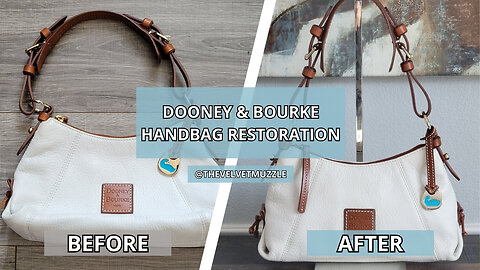 How to Clean & Restore a Dooney & Bourke East-West Leather Slouch Shoulder Bag | HOT Thrifted Find