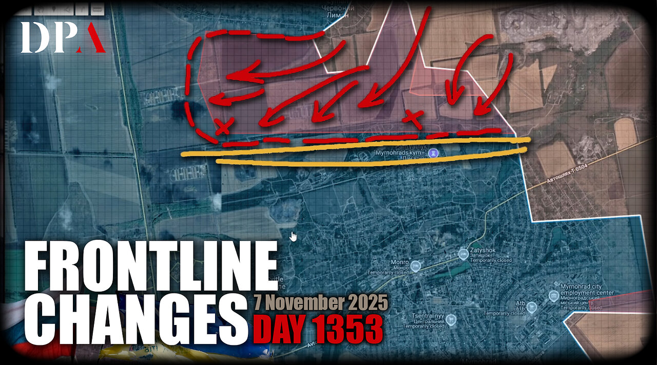 [ Ukraine Frontline Changes ] OPERATIONAL ENCIRCLEMENT!!! On both Myrnohrad and Kupyansk....