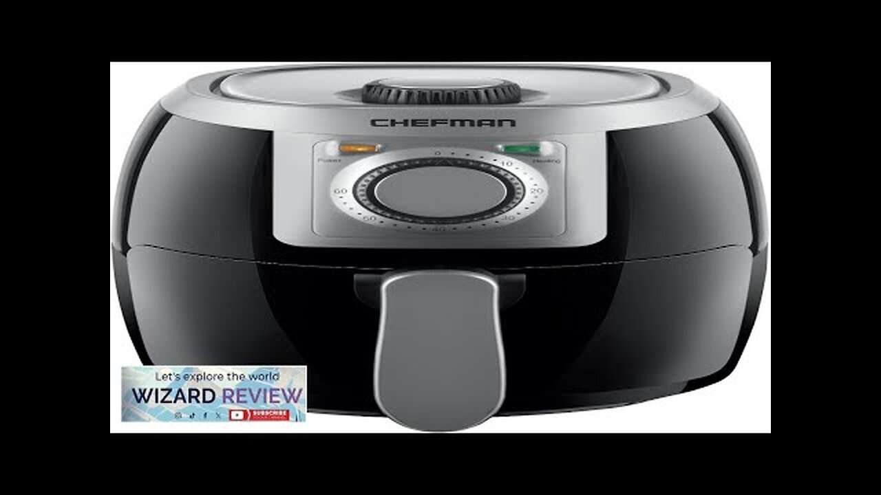 CHEFMAN Small Compact Air Fryer Healthy Cooking 2 Qt Nonstick User Friendly Review